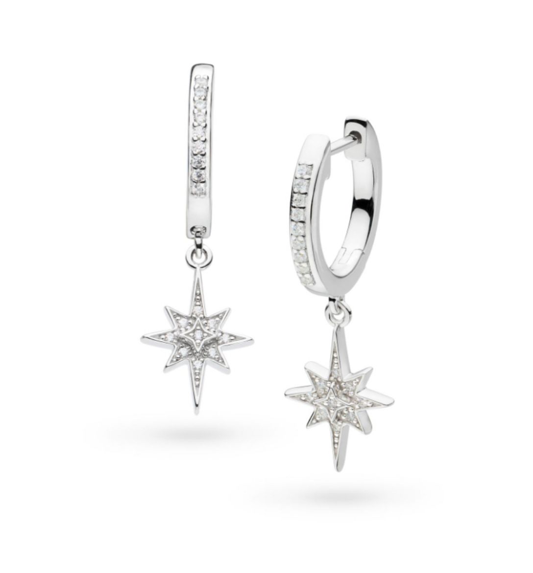 Picture of Celeste North Star hoop earrings