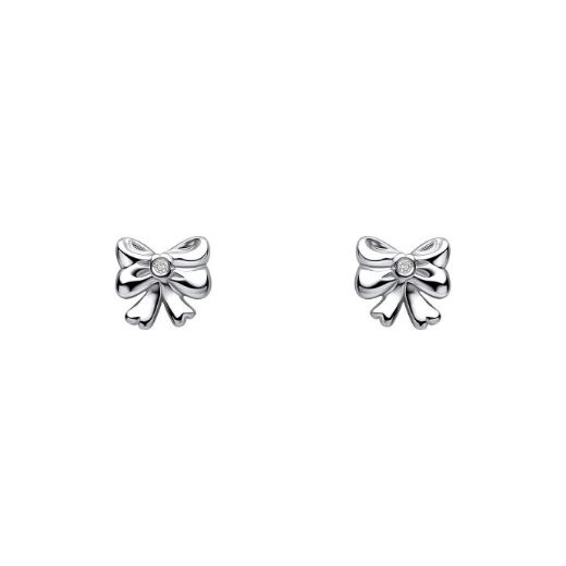 Picture of Bow Stud Earrings with Diamond