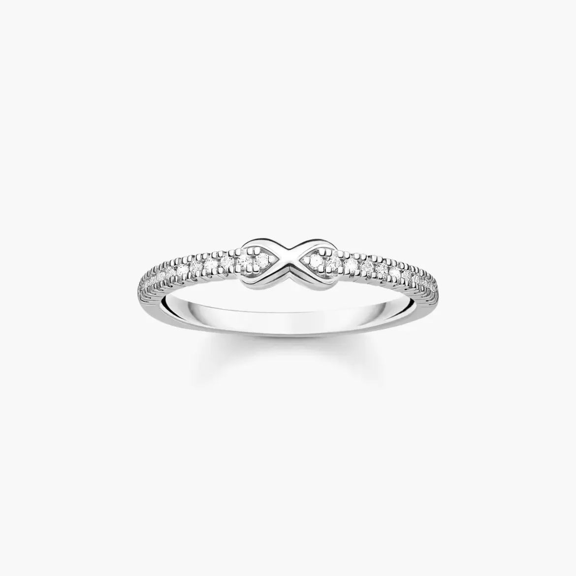 Picture of Infinity ring silver with cz