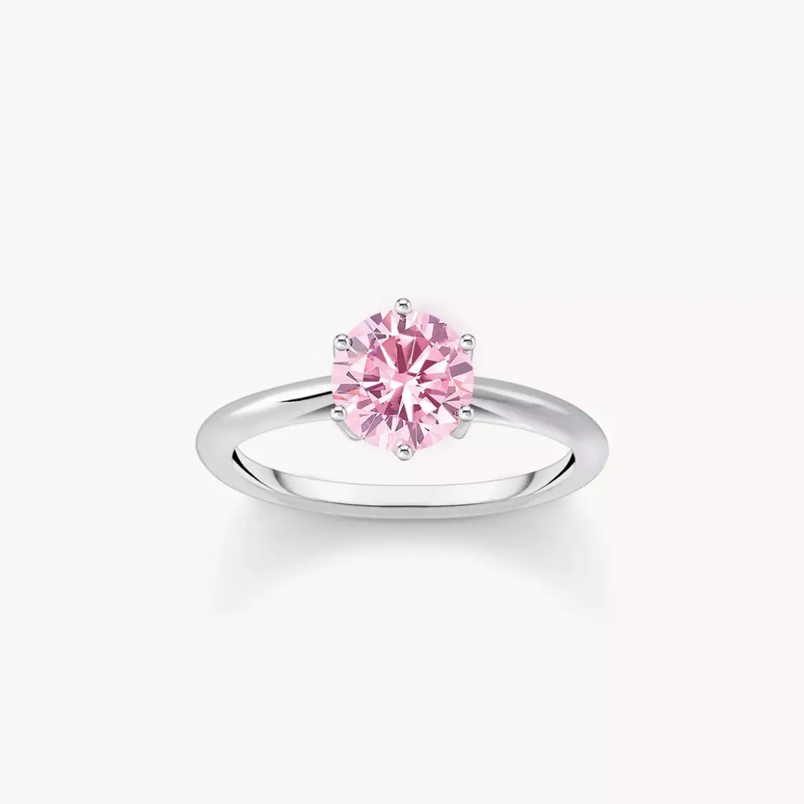 Picture of Pink heart cz ring