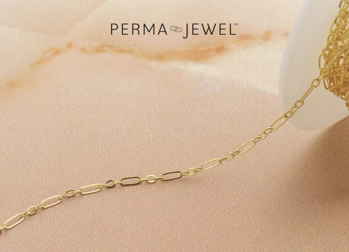 Picture of Flat long & short chain 1.7mm yellow gold 