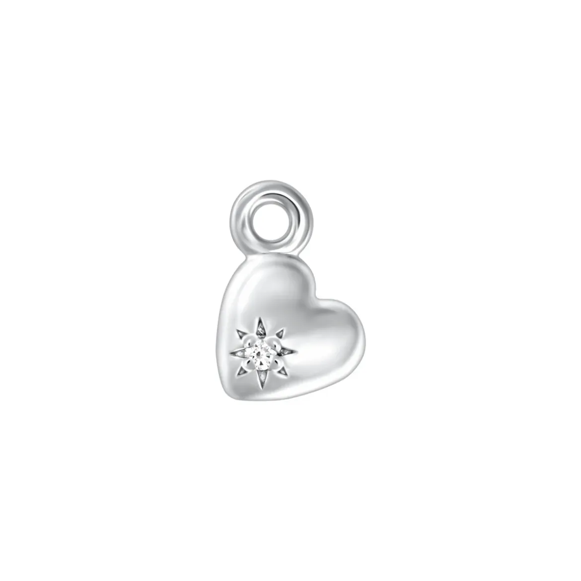 Picture of heart of gold charm 925 silver