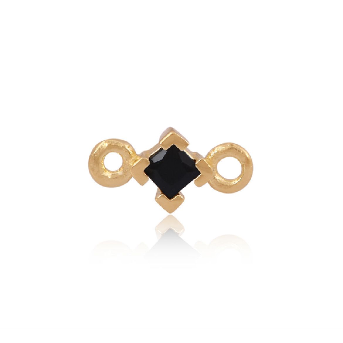 Picture of Black square 14ct connector
